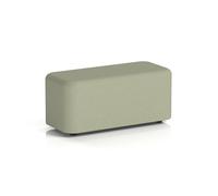 Harlestone Small Rectangular Stool In Main Line Flax Fabric - Newbury Body And Top