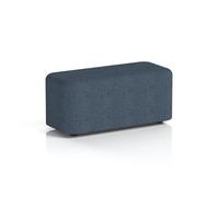 Harlestone Small Rectangular Stool In Rivet Fabric - Crucible Body And Top