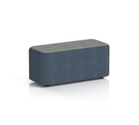Harlestone Small Rectangular Stool In Rivet Fabric - Crucible Body Prime Top