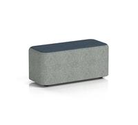 Harlestone Small Rectangular Stool In Rivet Fabric - Prime Body Crucible Top