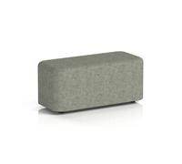 Harlestone Small Rectangular Stool In Rivet Fabric - Vitreous Body And Top