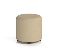Harlestone Small Round Stool In Main Line Flax Fabric - Upminster Body And Top