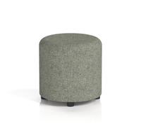 Harlestone Small Round Stool In Rivet Fabric - Vitreous Body And Top