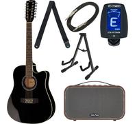 Harley Benton D-200CE-12BK Bundle