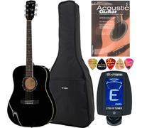 Harley Benton HBD120BK Westerngitarre schwarz