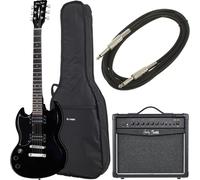 Harley Benton DC-200LH BK Student Ser Bundle