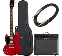 Harley Benton DC-580LH CH Vintage Ser Bundle