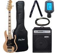 Harley Benton Enhanced MP-5MN Nat w/Warwick