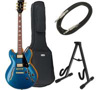 Harley Benton HB-35Plus Metallic Blue Bundle