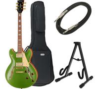 Harley Benton HB-35Plus Metallic Gree Bundle