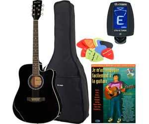 Harley Benton HBD120CEBK Bundle France