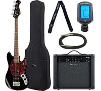 Harley Benton MV-4MSB Black Set