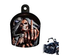 Harley Custom Skull Cowbell Horn Cover, Motorcycle Cowbell Horn Cover Decoration Accessories(Color n)