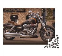 Harley_David_Son Jigsaw Puzzles Puzzle for Adults Kids. 1000 Pieces Moto Whimsical Challenge Toy Educational Game Home Decoration for Educational Games Gifts 1000pcs (75x50cm)