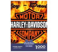 Harley_David_Son Jigsaw Puzzles Puzzles for Adults Kids. 1000 Piece Moto Whimsical Challenge Toy Educational Game Home Decoration for Educational Games Gifts 38x26cm/1000pcs