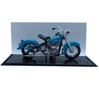 Harley Davidson 1953 74FL Hydra Glide in light blue, 1:18 scale motorcycle model