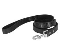 Harley-Davidson 60 Inch Leather Embossed H-D Logo Pet Leash - Solid Black