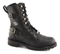 Harley Davidson Balsa Womens Ladies Biker Motorcycle Zip Up Ankle Boots Size 4-8