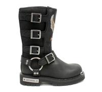 HARLEY-DAVIDSON Womens Corley Full Grain Leather Black Boots 5 UK