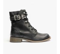 Harley Davidson D84749 DORILEE 6 LACE Womens Short Lace Up Boots Black - UK 3.5