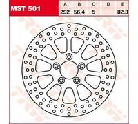TRW Brake Discs, Rear MST501,DURCH.292MM,FESTST