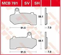 Harley Davidson FLTRKSE 1923 ABS 2022-2023 TRW SH Series Rear Brake Pads