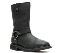 HARLEY-DAVIDSON Footwear Men's Altman Harness Waterproof Motorcycle Boots, black, 11 UK