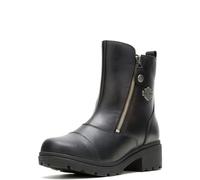 HARLEY-DAVIDSON FOOTWEAR Women's Amherst Motorcycle Boot, Black, 4.5 UK