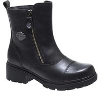 HARLEY-DAVIDSON FOOTWEAR Women's Amherst Motorcycle Boot, Black, 6 UK
