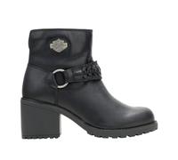 HARLEY-DAVIDSON FOOTWEAR Women's Kitty Harness Motorcycle Boot, Black, 6 UK