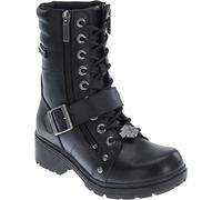 HARLEY-DAVIDSON FOOTWEAR Women's Talley Ridge Motorcycle Boot, Black, 6.5 UK