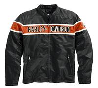 HARLEY-DAVIDSON Generations Men's Casual Outdoor Leisure Jacket Functional Jacket for Men Black Orange