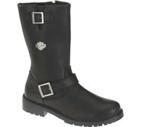 Harley-Davidson Harley Davidson Randy 12" Mens Leather Zip Up Biker Ankle Boots - UK 8 / EU 42