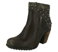 Harley Davidson Ladies Harley Davidson Heeled Ankle Boots Wexford - Grey - UK 3.5