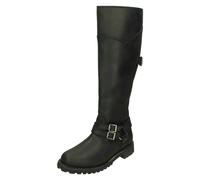 HARLEY-DAVIDSON Ladies Knee High Boots Lomita D84325 - Black Leather - UK Size 4 - EU Size 37 - US Size 6