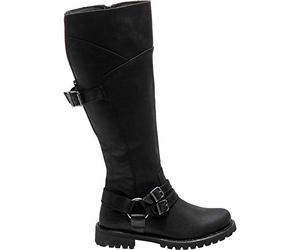 HARLEY-DAVIDSON Ladies Knee High Boots Lomita D84325 - Black Leather - UK Size 5 - EU Size 38 - US Size 7