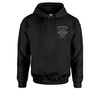 Harley-Davidson Men's Corrosion Willie G Skull Poly-Blend Pullover Hoodie, Black, Black, M