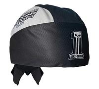 Harley-Davidson Men's Dark Custom Ride Hard Colorblocked Headwrap - Black & Gray, Black
