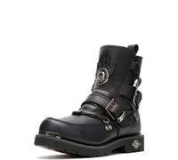 Harley-Davidson Men's Distortion Boot, Blk 8"" Dbl Bkl-skull Logo, 12
