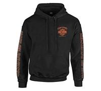 Harley-Davidson Men's Eagle Piston Long Sleeve Full-Zip Hoodie, Black 30299950