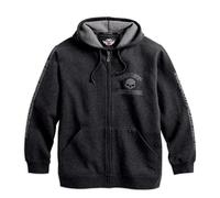 HARLEY-DAVIDSON Men's Sweatshirt Jacket Leisure Sweat Jacket Men Zip Up Hoodie Motorcycle Jacket Pullover with Hood