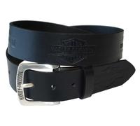 Harley-Davidson Men's Tradition Bar & Shield Belt Black Leather HDMBT10576 - black - 46