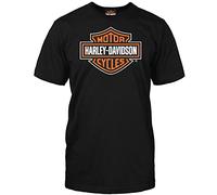 Harley-Davidson Military - Bar & Shield Orange on Black T-Shirt - Overseas Tour | Salutes Our Veterans