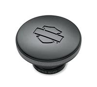Harley Davidson Motorcycle Diamond Black Fuel Cap Knurled Edges 61100126A