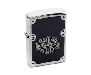 Harley Davidson Satin Chrome Zippo Lighter - A26107