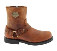 Harley Davidson Scout Leather Men's Ankle Boots - Brown - Size:UK 11