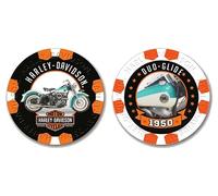 Harley-Davidson Vintage Series 12-1950 Duo-Glide Collectible Poker Chips