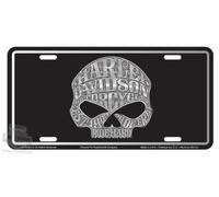 Harley-Davidson Willie G Skull Stamped Metal Tag Front Plate