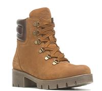 HARLEY-DAVIDSON Womens Trawood Full Grain Leather Brown Boots 7 UK