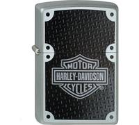 Harley Davidson - Zippo - Lighter Black Chrome Motorcycle Storm Lighter Design